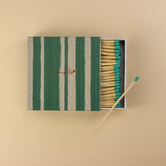 Olive Stripe Luxury Matches