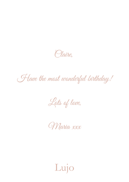 Gift Message Card